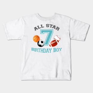 Sports birthday 7 Kids T-Shirt